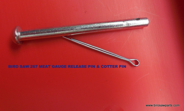 Meat Gauge Release Pin and Key for Biro 34 & 3334 Saw replaces OEM 270